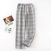 Fdfklak New Plaid Cotton Ladies Pajama Pants Pyjama Trousers Women Sleep Bottoms Lounge Wear Sleep Pants Spring Summer Q1311_ecoleips.com