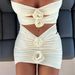 Verve 3D Floral 2025 New Bikini Three-Piece Set Two-Piece Women's Swimsuit Swimwear_ecoleips.com