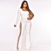 Voya Women's Spring/Summer New Style European And American Women's Clothing Fashion Mesh Patchwork With Rhinestones Jumpsuit Pants_ecoleips.com