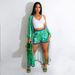 Women's Clothing Jacket And Shorts Positioning Printing Two Piece Set_ecoleips.com