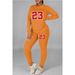 Women's Clothing Large size fat woman autumn and winter women's clothing printed personality casual two piece suit_ecoleips.com