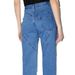 Women's Clothing Versatile Slim Deep Light Blue Jeans Women's Autumn New Straight Tube Loose High Waist Trousers_ecoleips.com