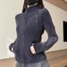 Women's Clothing Slim Fit Plus Velvet Inner Wear Yoga Wear Polar Fleece Jacket Women New Autumn And Winter Fleece Sweatshirt Sports Top_ecoleips.com