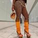 Women's Clothing Slim Fit Mid Waist Elastic Leggings Animal Print Fashionable Seven Point Fashion Bottoms_ecoleips.com