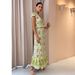 Women's Sexy Fashion Linen Ruffled Maxi Dress Long Elegant Gown for Women Casual Comfortable Summer Dress_ecoleips.com