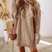 Oversized Knit Sweater Dress – Women's Long Sleeve Casual Tunic In Soft Polyester (Black/Army Green/Khaki/Caramel/White)_ecoleips.com