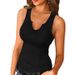 2025 Cross-Border Summer New European And American Solid Color Sexy Round Neck Tank Top With Racerback Design For_ecoleips.com