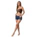 Summer Style Women's Distressed Retro Stretch Denim Shorts Tight Fitting Hot Trend in Bottoms for Ladies_ecoleips.com