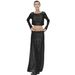 2025 Spring Autumn Women's Sleeve Top And Long Skirt Sequin Set_ecoleips.com
