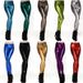 Women's Clothing Fashion Shiny Metal Tight Elastic Patent Leather Leggings Bright Color Mid Waist Nine Point Pants_ecoleips.com