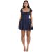 Women's Clothing Slim Sexy Hot Girl Skirt Bubble Sleeve Square Collar Dress Short Skirt Female_ecoleips.com