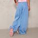 2025 Bow High Waist Wide Leg Jeans Street Distressed Loose Ladies Jeans_ecoleips.com