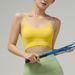 New Women's Seamless Yoga Vest Thin Strap Sports Fitness Underwear Comfortable Semi Fixed Cups Slimming Shockproof_ecoleips.com
