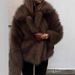 Women's Clothing Faux Fur Coat Women's Short Lapel Fox Fur Jacket Fashionable Warm Fluffy Outerwear For Street Style Jacket Fashionable Warm Fluffy_ecoleips.com