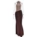 Hot Selling New Women's Round Neck Sleeveless Slim Fitting Patchwork Long Skirt Fashionable Hollow Out Dress_ecoleips.com