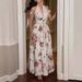 Women's Clothing Chiffon Floral Print Casual Dress_ecoleips.com