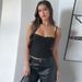 Women's Clothing Hot Girl Summer Slim Solid Color Lace Splicing Suspenders_ecoleips.com