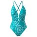 Elegant One-Piece Swimsuit With High-Slit Beach Cover-Up – Floral Print, Adjustable Straps, Quick-Dry Fabric For Women_ecoleips.com