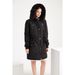 Temperament Women's Cotton Jacket Black Mid-length Plus-size Hood Can Be Removed Winter Warm Fleece Coat Cotton Clothes_ecoleips.com