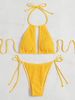 Verve Multicolor Special Fabric Bikini Fashion Swimsuit Women's Set Two-Piece Sexy Beach Swimwear_ecoleips.com