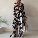 Women's Clothing Style Printed Jumpsuit Loose Long Sleeve Top Straight Leg Romper Casual Vacation Dress For Women_ecoleips.com