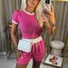 DiYun European American Elegant Short-Sleeve T-Shirt And Tie-Waist Shorts Set Women's Clothing 2025_ecoleips.com