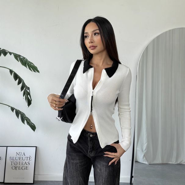 European American Cross-border Women's Clothing Autumn And Winter New Knitted Cardigan Tops For Women_ecoleips.com