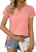 Women's Clothing Summer New V Neck Raglan Sleeve T Shirt Short Sleeved Tops For Women_ecoleips.com