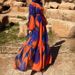 Women's Clothing Muslim New Chiffon Printed Belt Fashionable And Elegant Dress_ecoleips.com