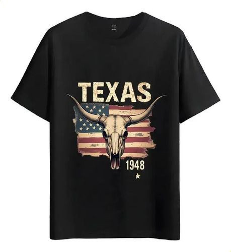 Women's T-Shirts Tshirt Muscle Freaks Skull Cowboy Style Texas 1948_ecoleips.com