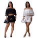 Women's Sexy Lace Strapless Midriff Skirt Set C7701 Fashion_ecoleips.com