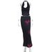 Sexy Print Halter Neck Open Back Top Slim Hip Wrapped Skirt Two Piece Dress Set Women Summer Party Outfit_ecoleips.com