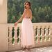 Women's Clothing Contrast Color Sequin Mesh Camouflage Dress_ecoleips.com