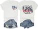 4th Of July Shirts For Women America Flag Shirts Patriot 1776 Memorial Day Tops Front Back Printing BBQ Tee_ecoleips.com