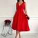 Women's Clothing Sleeveless V Neck Vest Fashion Casual Dress Evening Dress_ecoleips.com