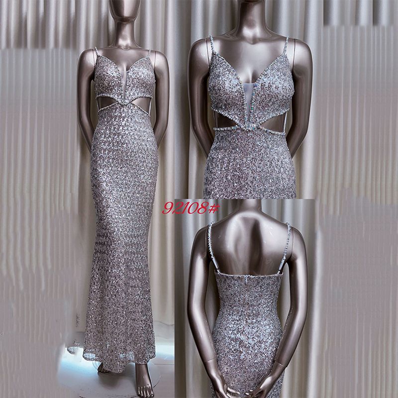 Luxury French Evening Dress Elegant A-Line Gown For Wedding Engagement Special Occasions Chiffon Formal Dress With Pearl Details_ecoleips.com