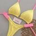 2026 Multi Colored Sexy Bikini Set European American Style High End Cross Design Fashionable Two Piece Swimsuit for Women_ecoleips.com