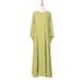2024 High-Quality Middle Eastern Muslim Women's Abaya Simple Solid Color Casual Fashion Robe Dress For Women_ecoleips.com