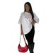 Simple Stylish Letter And Heart Print Oversized "no Pants" Look 100% Cotton Short-sleeve T-shirt Fashion Top_ecoleips.com