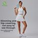 Caijue Women's Fitness Sports Set Outdoor Badminton Tennis Apparel with Lapel Top And Running Skirt for Running_ecoleips.com