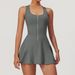Women's Clothing Nude Anti Exposure Bottoming Sports Dress Women's Summer New Outdoor Running Fitness Tennis Skirt 8832_ecoleips.com