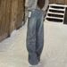 Glitter Starry Sky Rhinestone Fleece-Lined Jeans For Women - High Waist Loose Wide Leg Pants, Trendy & Stylish Casual Wear_ecoleips.com