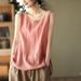 Summer New Cotton Linen Camisole Plus Size Belly Covering 2025 Inner And Outer Wear Versatile Hong Kong Style_ecoleips.com