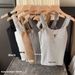 Summer Strapless Base Gray Camisole Top Vest Women With Chest Pads, Suitable For Inner And Outer Wear, Hot Girl Pure_ecoleips.com