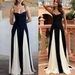 Women's Clothing Suspender Contrast Color Casual Loose Holiday Dress_ecoleips.com