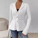 2024 European American Women's Clothing V-neck Cross-border Autumn And Winter Elegant New Sweater_ecoleips.com
