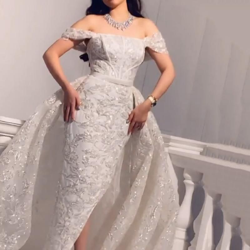 Women's Clothing Short Sleeved Sequined Swing Evening Dress New_ecoleips.com