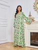 Modest Abaya Dress/Muslim Dress Women 2-Piece Casual Long Sleeve Sweater & Skirt Set - Soft V-Neck Knit Cardigan & Flowy Skirt Combo(S/M/L)_ecoleips.com
