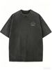 Women's Relaxed Fit Washed T-Shirt, Streetwear Inspired Short Sleeve Top_ecoleips.com