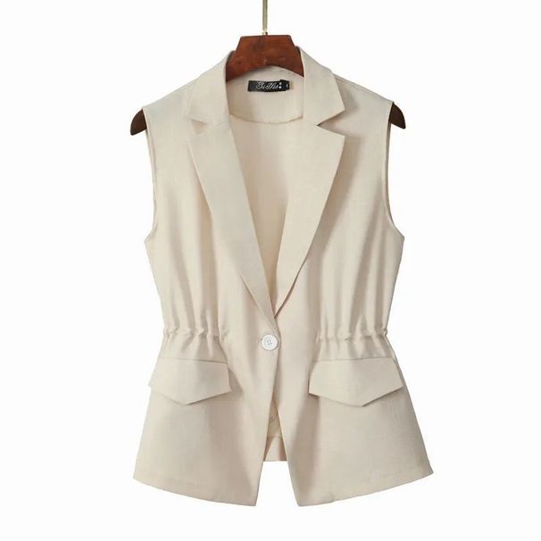 Women's Clothing Suit Vest Waistcoat For Women With Slim Waist And Temperament Versatile Short Vest Spring And Autumn New Style_ecoleips.com